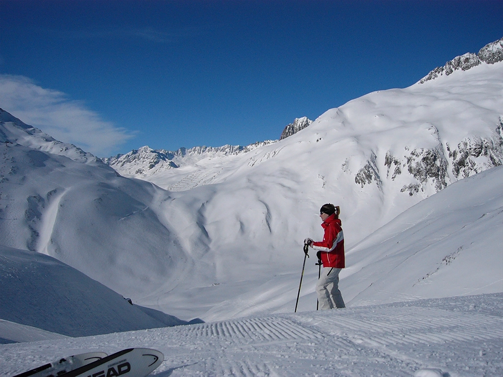 Skifahren im Valmalenco